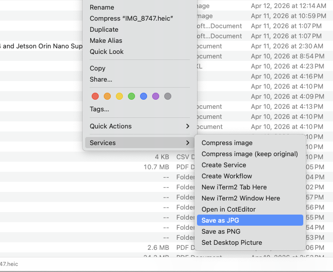 OIMG save-as JPG compatibility workflow.
